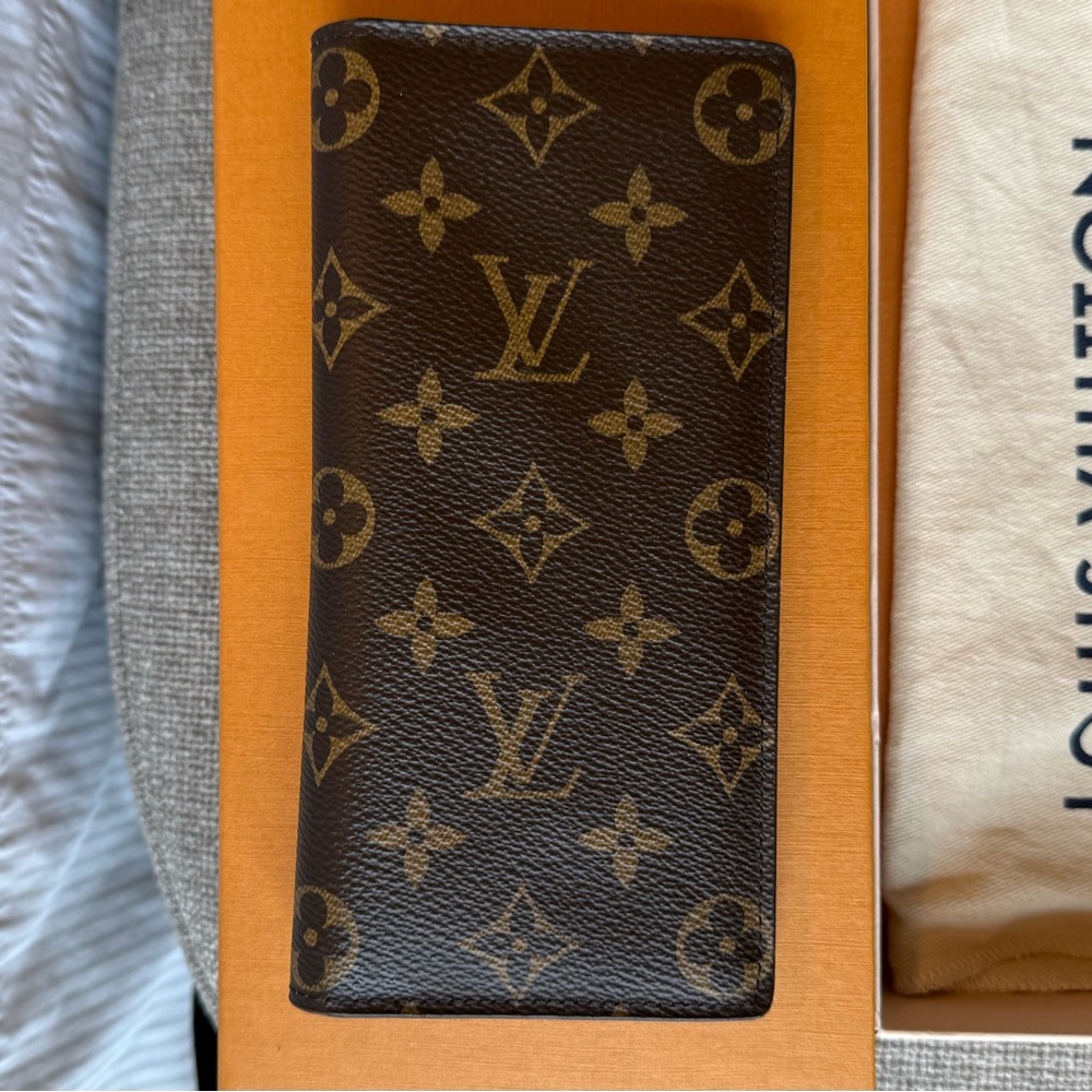 Louis Vuitton Monogram Canvas Brown and Tan Long Wallet